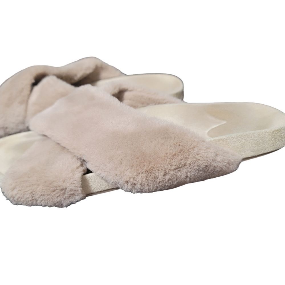 BIRDIES The Robin Tan Faux Fur Sandals - Picture 4 of 12